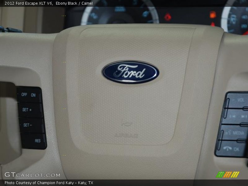 Ebony Black / Camel 2012 Ford Escape XLT V6
