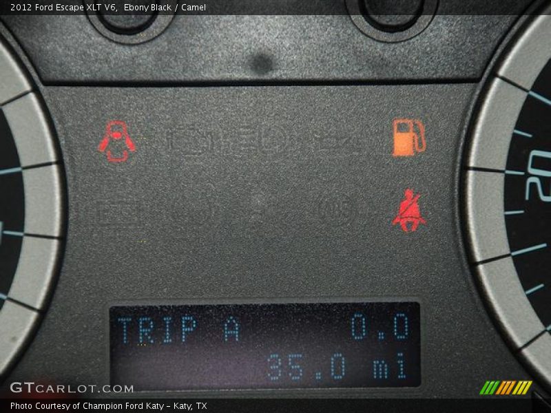 Ebony Black / Camel 2012 Ford Escape XLT V6