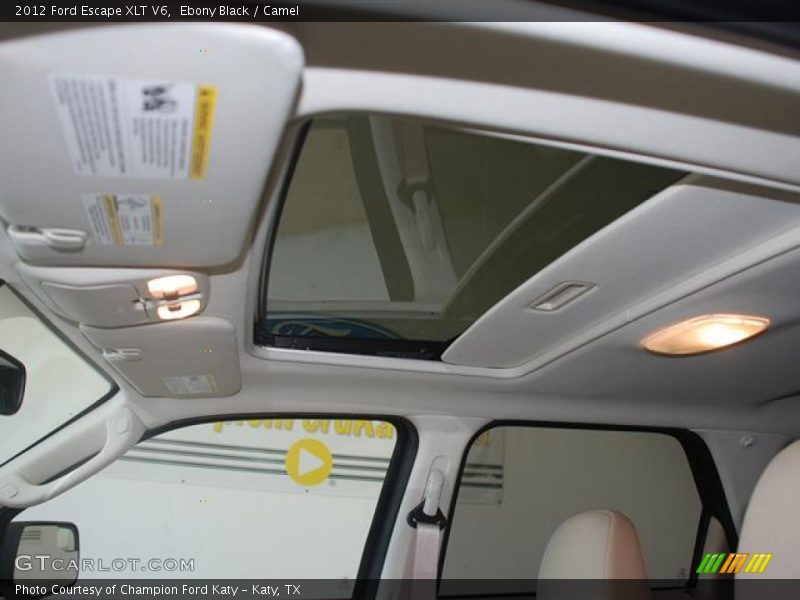 Ebony Black / Camel 2012 Ford Escape XLT V6