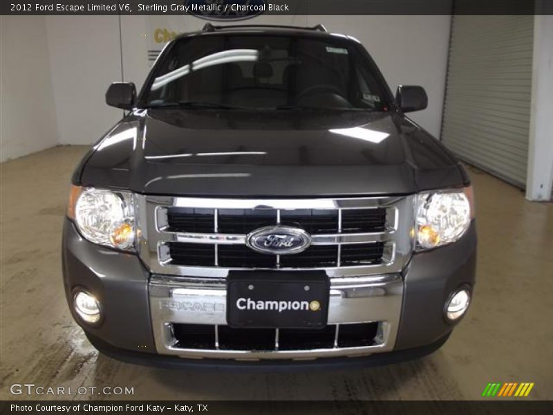 Sterling Gray Metallic / Charcoal Black 2012 Ford Escape Limited V6