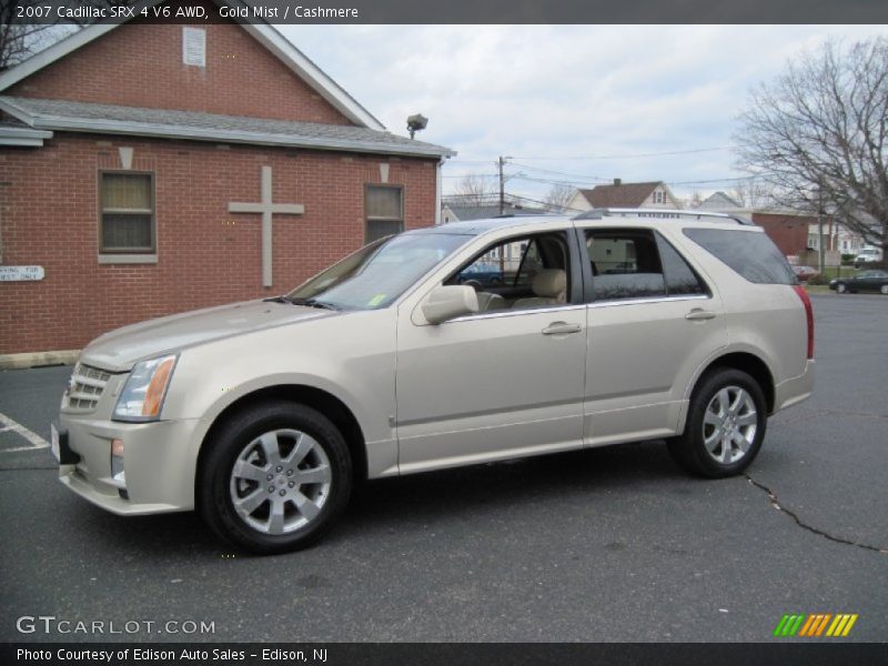 Gold Mist / Cashmere 2007 Cadillac SRX 4 V6 AWD