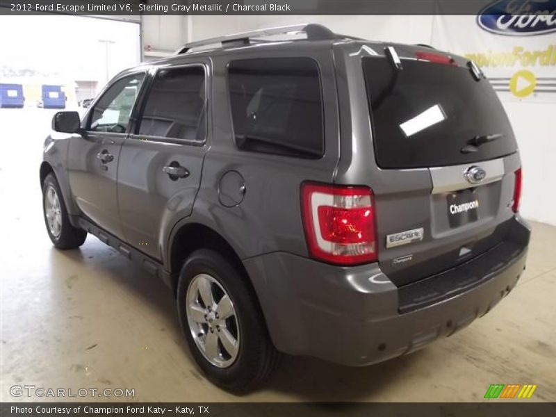 Sterling Gray Metallic / Charcoal Black 2012 Ford Escape Limited V6