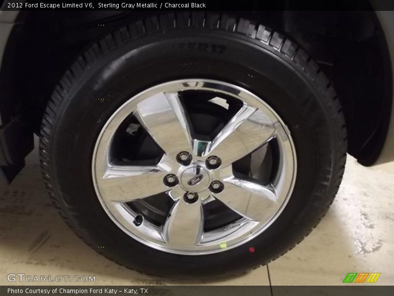 Sterling Gray Metallic / Charcoal Black 2012 Ford Escape Limited V6