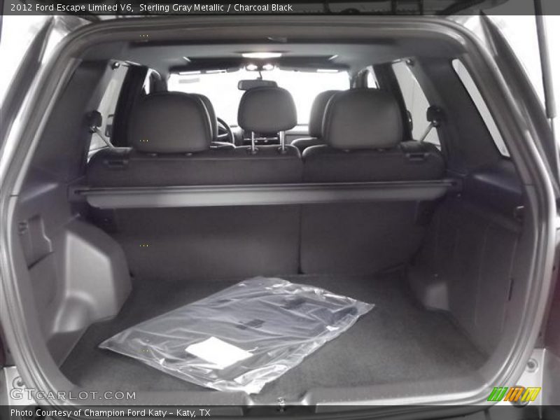 Sterling Gray Metallic / Charcoal Black 2012 Ford Escape Limited V6