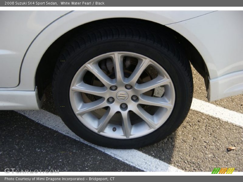 White Water Pearl / Black 2008 Suzuki SX4 Sport Sedan