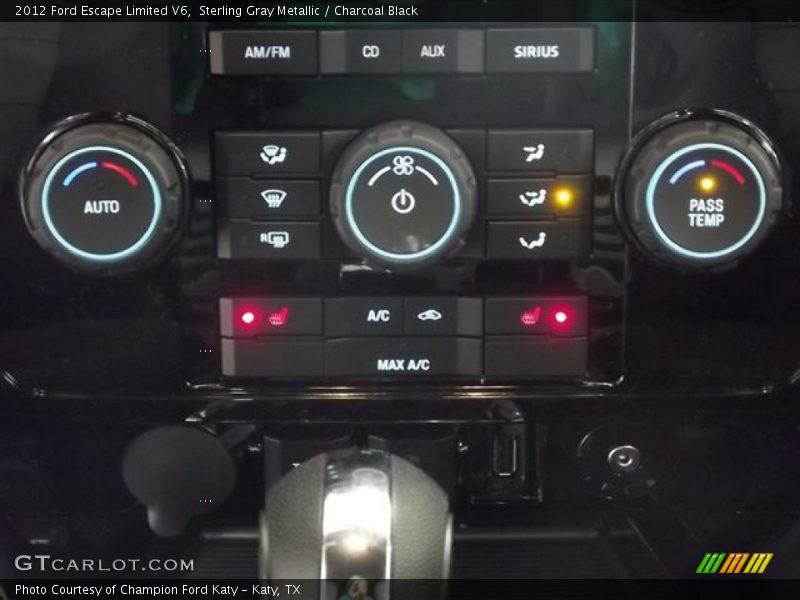 Sterling Gray Metallic / Charcoal Black 2012 Ford Escape Limited V6