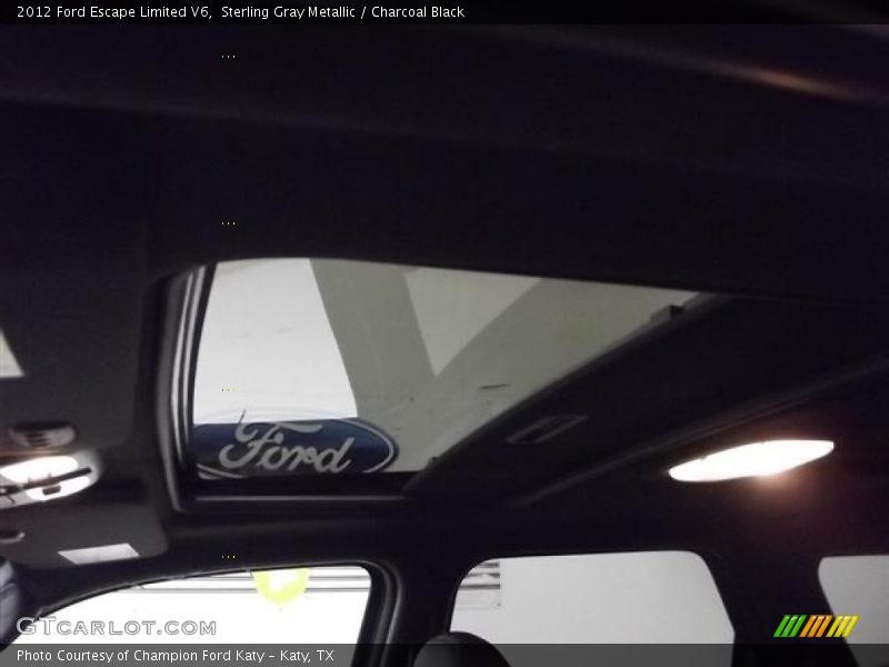 Sterling Gray Metallic / Charcoal Black 2012 Ford Escape Limited V6