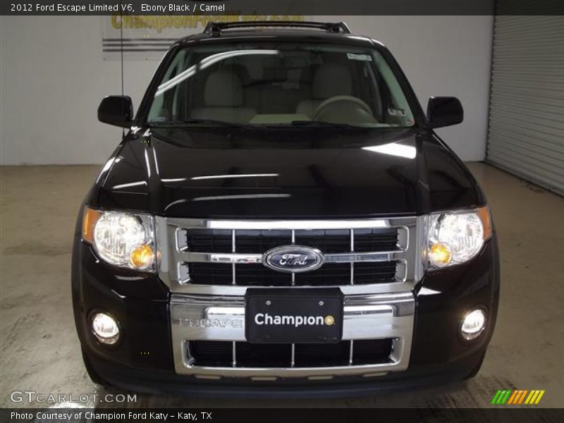 Ebony Black / Camel 2012 Ford Escape Limited V6