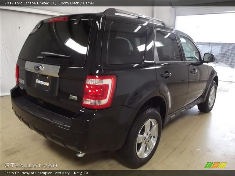 Ebony Black / Camel 2012 Ford Escape Limited V6