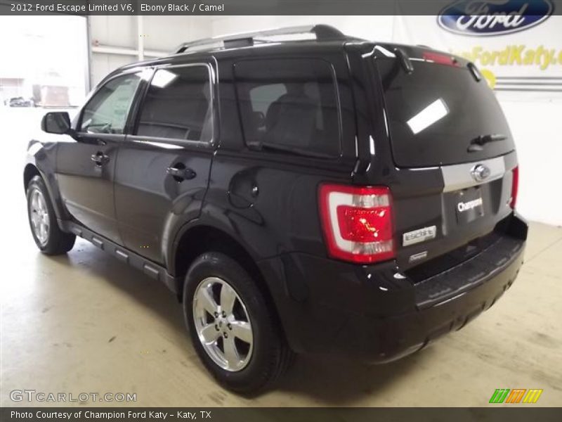 Ebony Black / Camel 2012 Ford Escape Limited V6