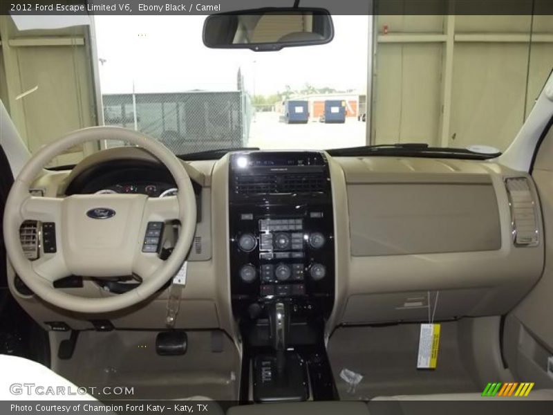 Ebony Black / Camel 2012 Ford Escape Limited V6
