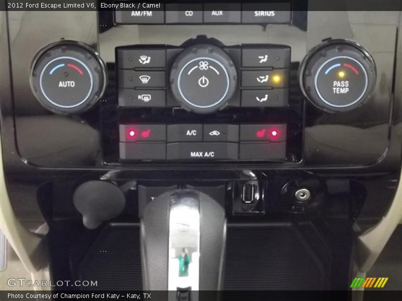 Ebony Black / Camel 2012 Ford Escape Limited V6