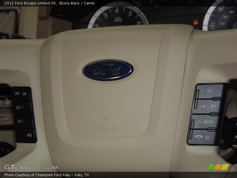 Ebony Black / Camel 2012 Ford Escape Limited V6