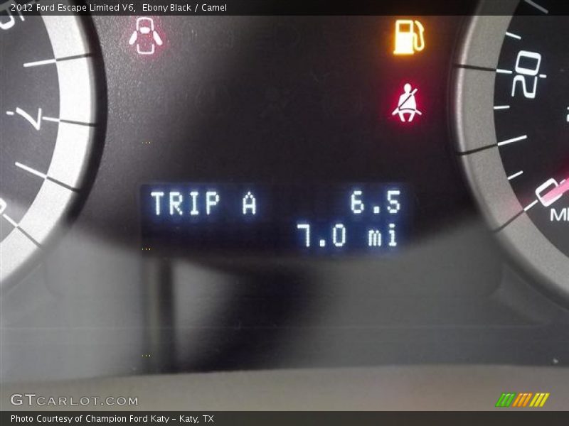 Ebony Black / Camel 2012 Ford Escape Limited V6
