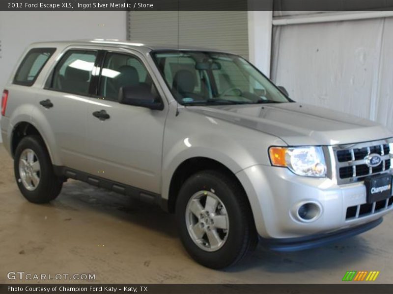 Ingot Silver Metallic / Stone 2012 Ford Escape XLS