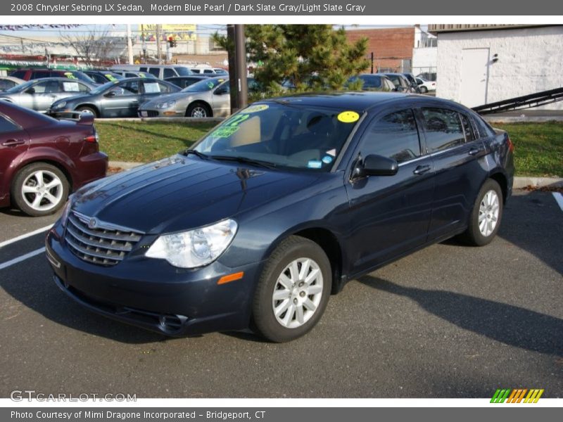 Modern Blue Pearl / Dark Slate Gray/Light Slate Gray 2008 Chrysler Sebring LX Sedan