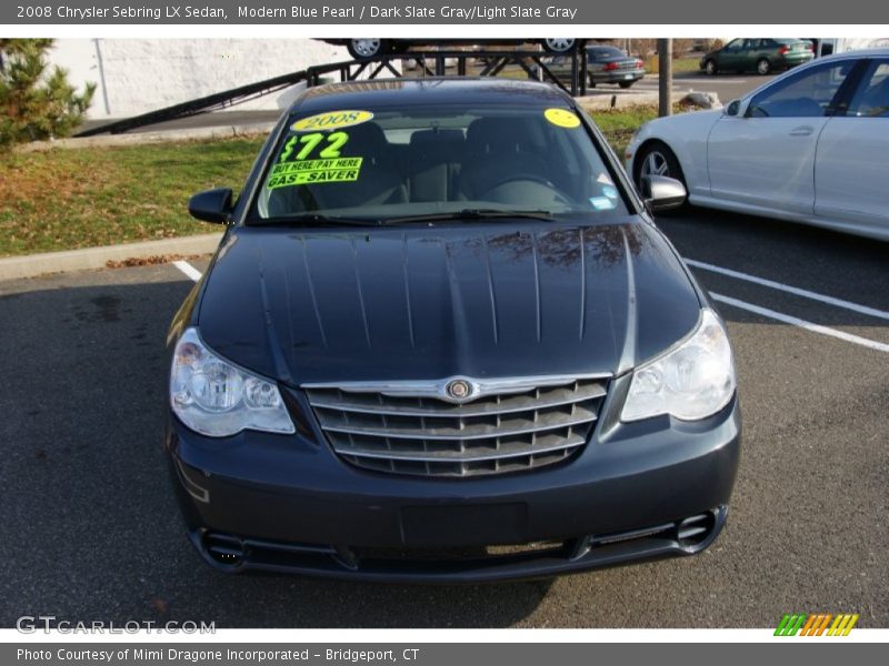 Modern Blue Pearl / Dark Slate Gray/Light Slate Gray 2008 Chrysler Sebring LX Sedan