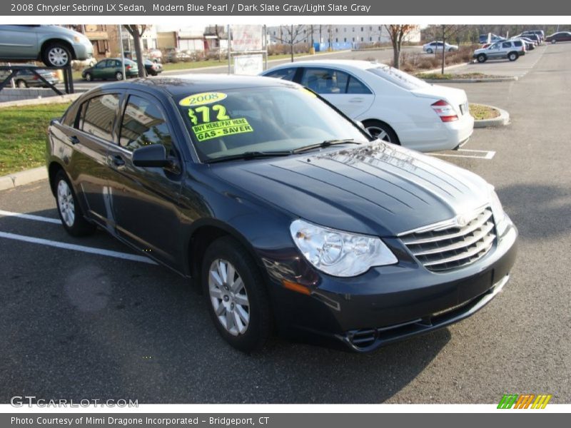 Modern Blue Pearl / Dark Slate Gray/Light Slate Gray 2008 Chrysler Sebring LX Sedan