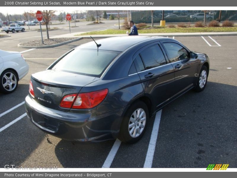 Modern Blue Pearl / Dark Slate Gray/Light Slate Gray 2008 Chrysler Sebring LX Sedan