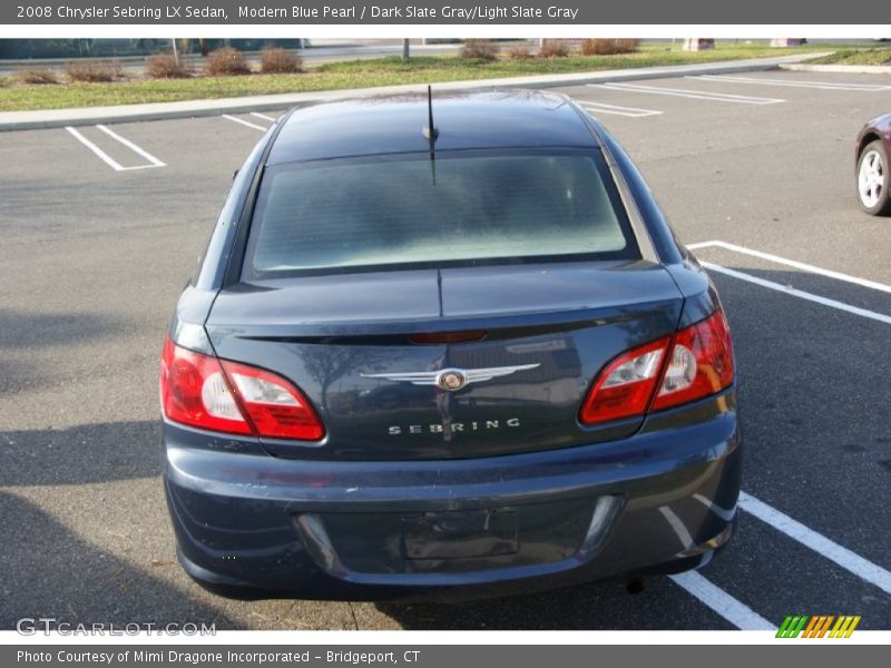 Modern Blue Pearl / Dark Slate Gray/Light Slate Gray 2008 Chrysler Sebring LX Sedan
