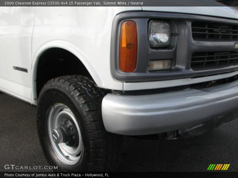 Summit White / Neutral 2000 Chevrolet Express G3500 4x4 15 Passenger Van