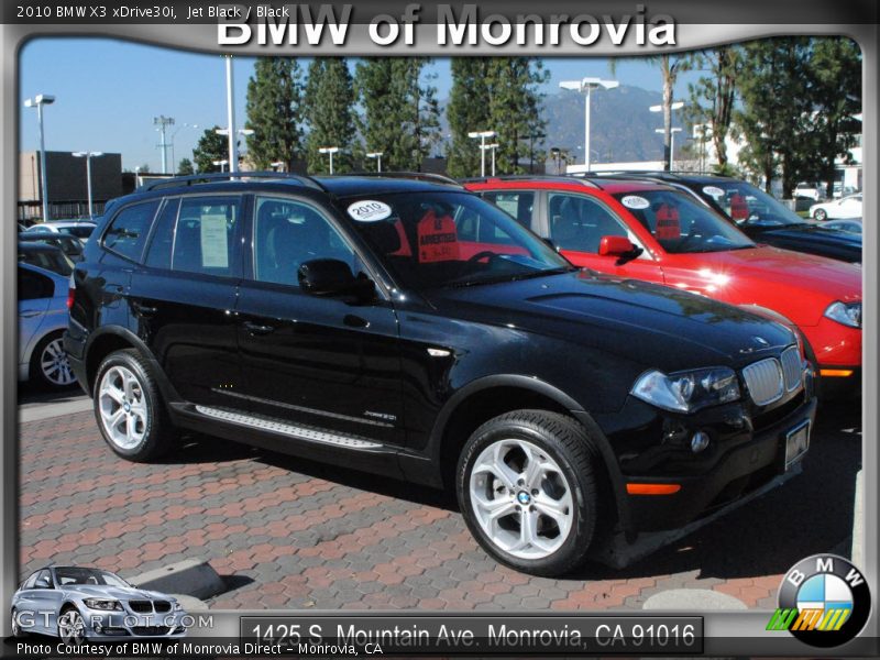 Jet Black / Black 2010 BMW X3 xDrive30i