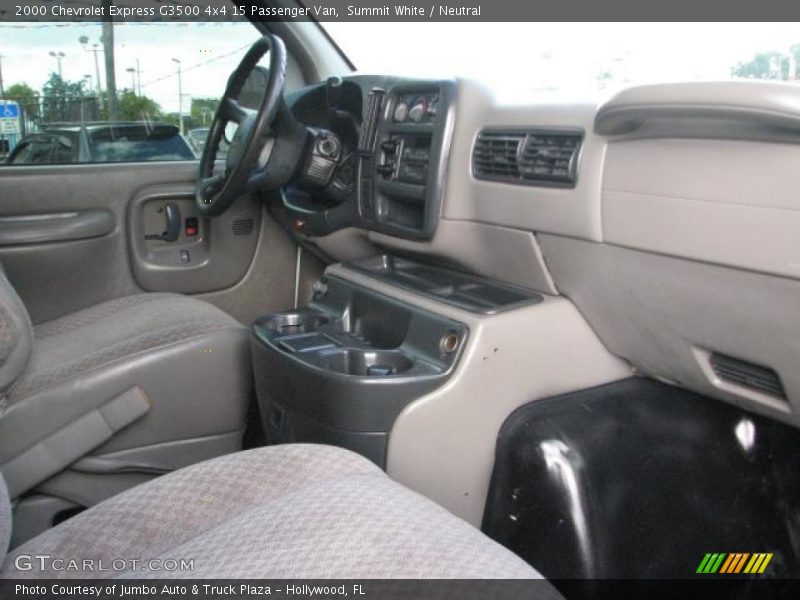 Summit White / Neutral 2000 Chevrolet Express G3500 4x4 15 Passenger Van