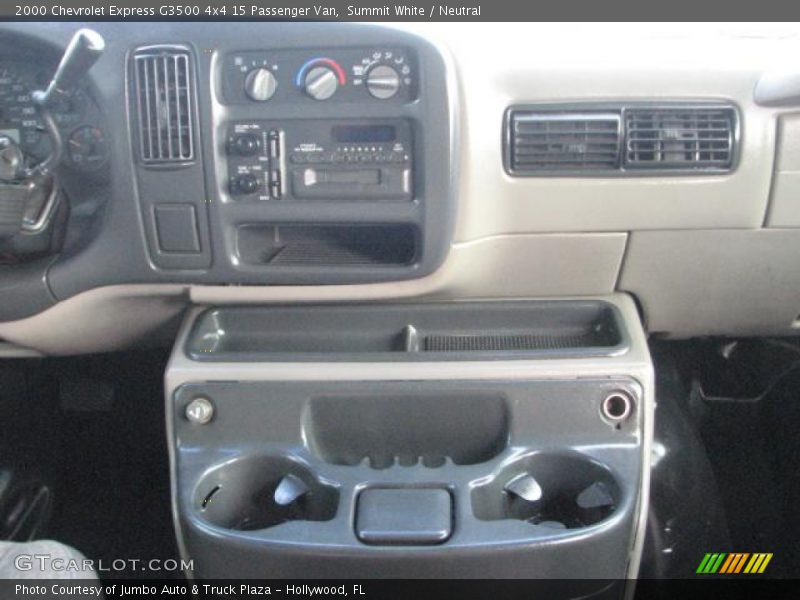 Summit White / Neutral 2000 Chevrolet Express G3500 4x4 15 Passenger Van