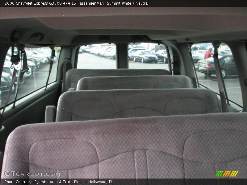 Summit White / Neutral 2000 Chevrolet Express G3500 4x4 15 Passenger Van