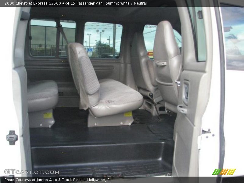 Summit White / Neutral 2000 Chevrolet Express G3500 4x4 15 Passenger Van