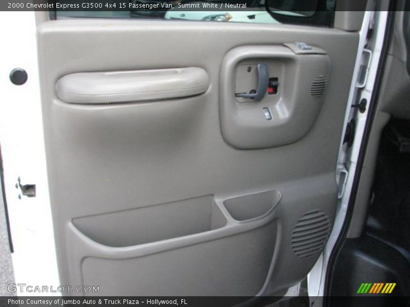 Summit White / Neutral 2000 Chevrolet Express G3500 4x4 15 Passenger Van