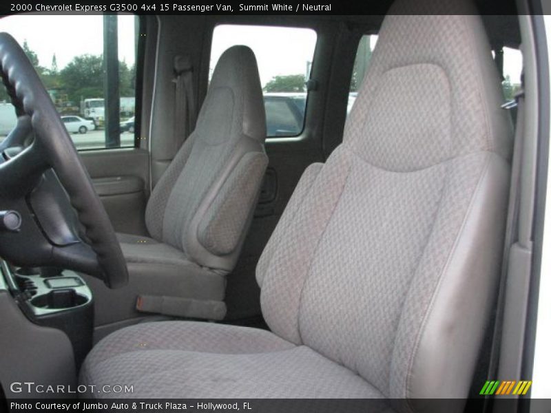 Summit White / Neutral 2000 Chevrolet Express G3500 4x4 15 Passenger Van