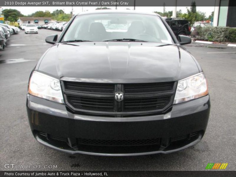 Brilliant Black Crystal Pearl / Dark Slate Gray 2010 Dodge Avenger SXT