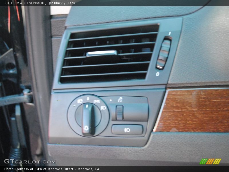 Jet Black / Black 2010 BMW X3 xDrive30i
