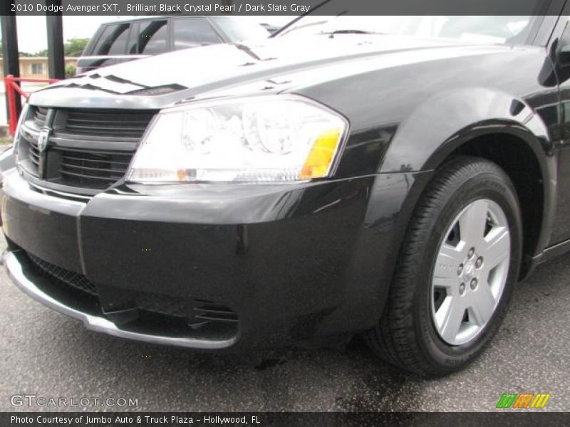Brilliant Black Crystal Pearl / Dark Slate Gray 2010 Dodge Avenger SXT