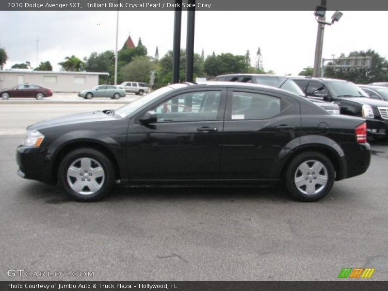 Brilliant Black Crystal Pearl / Dark Slate Gray 2010 Dodge Avenger SXT