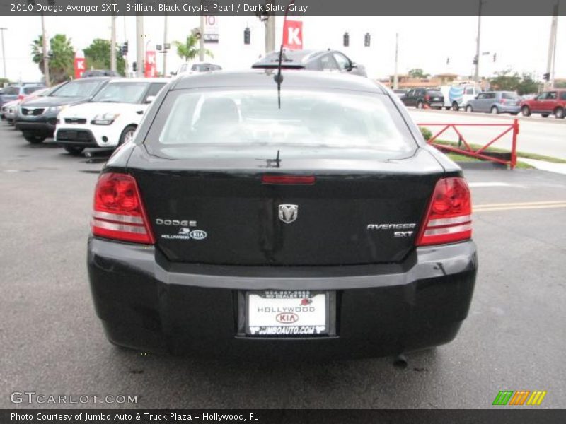 Brilliant Black Crystal Pearl / Dark Slate Gray 2010 Dodge Avenger SXT