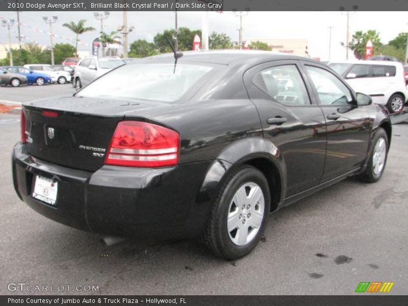 Brilliant Black Crystal Pearl / Dark Slate Gray 2010 Dodge Avenger SXT