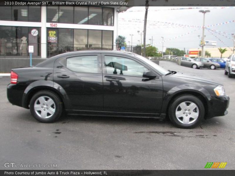 Brilliant Black Crystal Pearl / Dark Slate Gray 2010 Dodge Avenger SXT