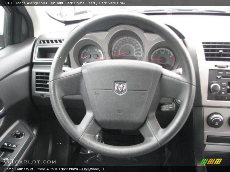 Brilliant Black Crystal Pearl / Dark Slate Gray 2010 Dodge Avenger SXT