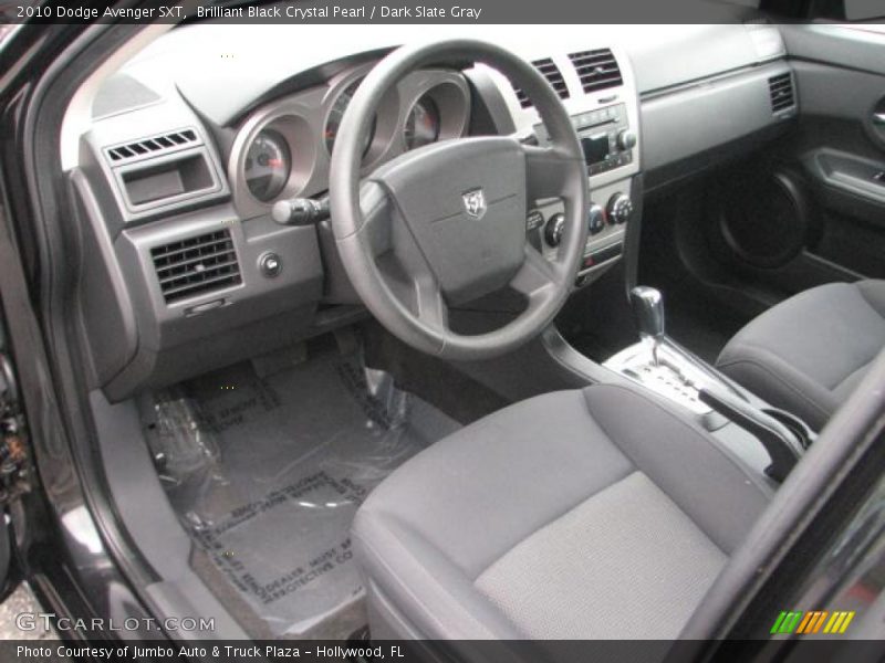 Brilliant Black Crystal Pearl / Dark Slate Gray 2010 Dodge Avenger SXT