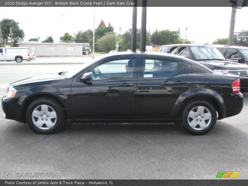 Brilliant Black Crystal Pearl / Dark Slate Gray 2010 Dodge Avenger SXT