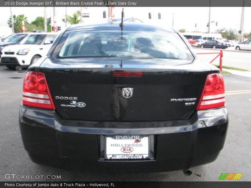 Brilliant Black Crystal Pearl / Dark Slate Gray 2010 Dodge Avenger SXT