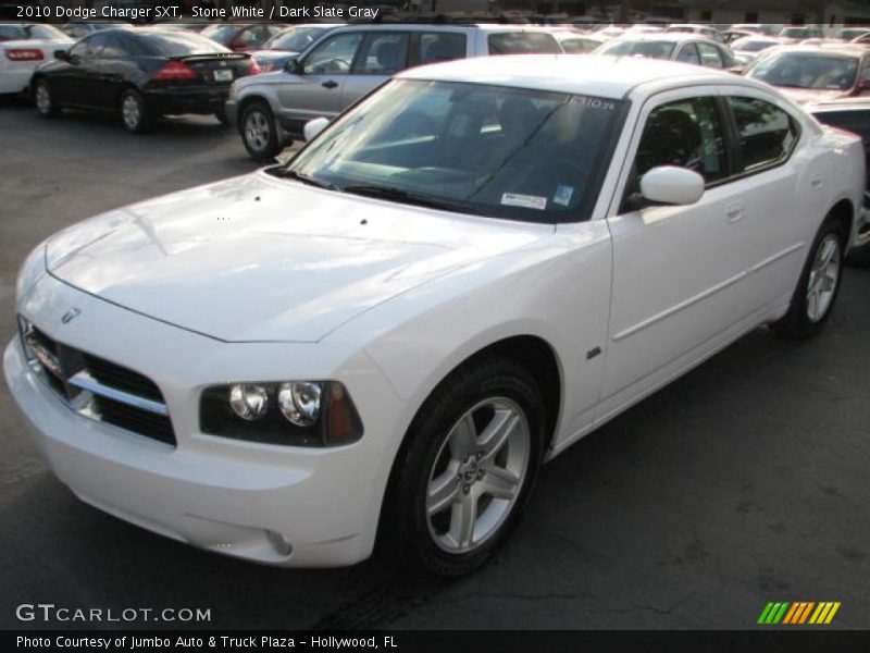 Stone White / Dark Slate Gray 2010 Dodge Charger SXT