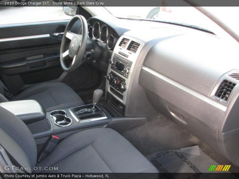 Stone White / Dark Slate Gray 2010 Dodge Charger SXT