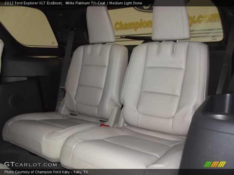 White Platinum Tri-Coat / Medium Light Stone 2012 Ford Explorer XLT EcoBoost