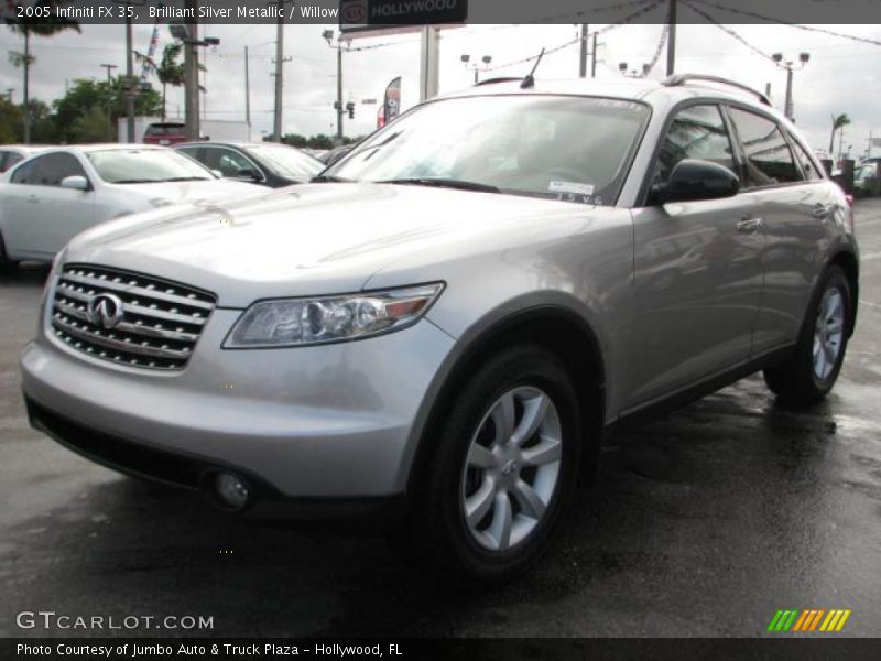 Brilliant Silver Metallic / Willow 2005 Infiniti FX 35