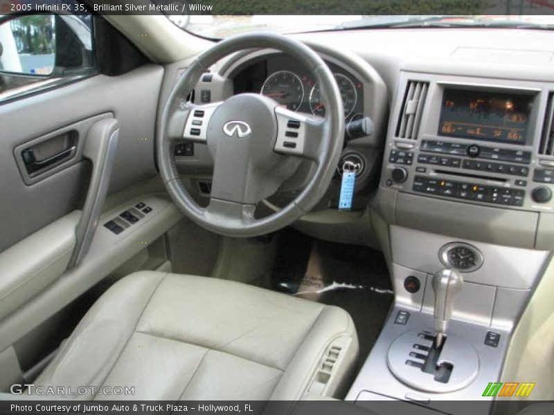 Brilliant Silver Metallic / Willow 2005 Infiniti FX 35