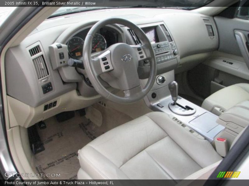 Brilliant Silver Metallic / Willow 2005 Infiniti FX 35