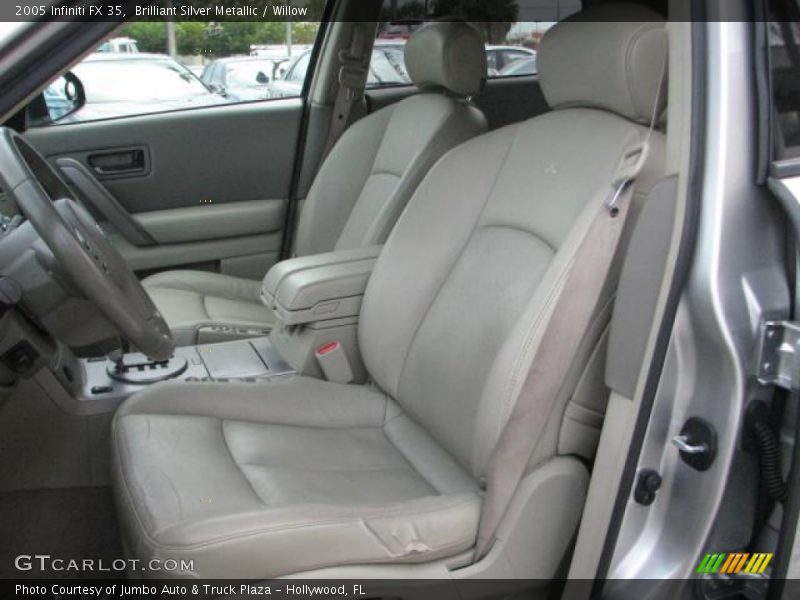 Brilliant Silver Metallic / Willow 2005 Infiniti FX 35